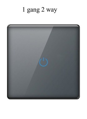 Four-color tempered rglass wall switch Single live wire touc