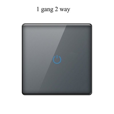 Four-color tempered rglass wall switch Single live wire touc