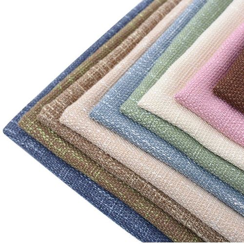 现货2米8e涤纶双色粗麻仿麻布 沙发布装饰布靠垫仿麻布面料