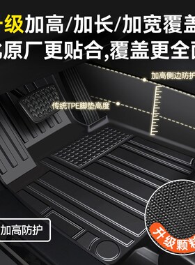 智己LS6L6gLS7脚垫 单个主驾驶室位汽车专用TPE全包围车内车垫地