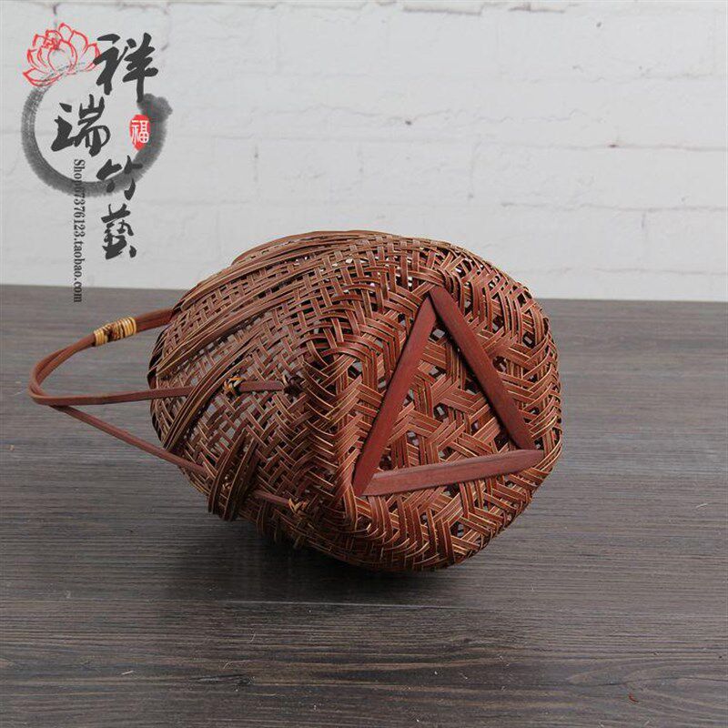 编 日式小花篮i家居装饰品花插花器 复古茶道花R 插花瓶摆件 花插