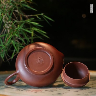 华颖堂热卖d潮州功夫茶枫溪壶叟章永福手拉朱砂壶老泥思亭壶160CC