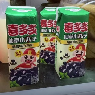 喜多多仙草小丸子仙草冻便携装常温即食植物饮料200g*6盒/12盒