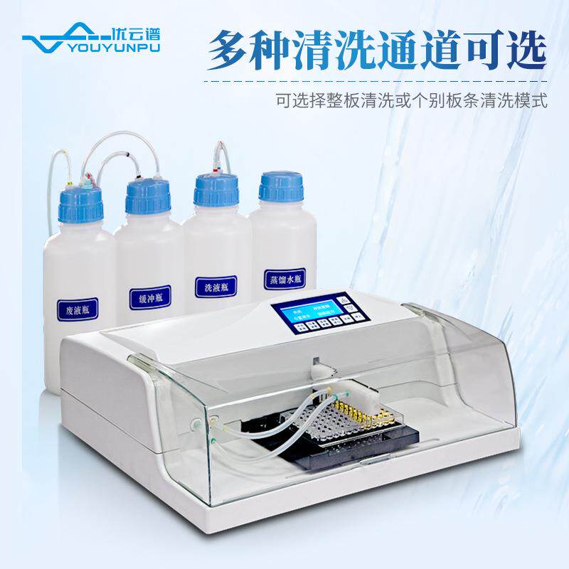 自动洗板多通道酶标洗板机 实验机室多能孔96板全功自动洗板机