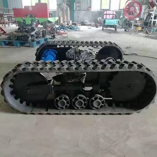 底清淤巡检机器人下潜水履带盘橡水KRD胶钢大型防水制履带底盘厂