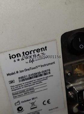 议价美国ion torrent onetouch 检测仪器 。故