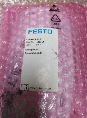 议价FESTO模拟量模块订货号560362型号CPX-4AE