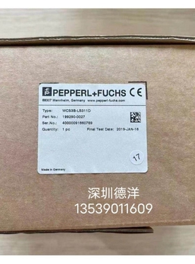 议价倍加福WCS3B-LS311D WCS读码器SSI接口格雷码输出原装全新议