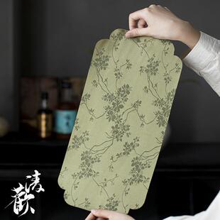 家用双面禅意桌布垫 清欢 仿香云纱茶席 干泡茶道茶垫防水 新中式
