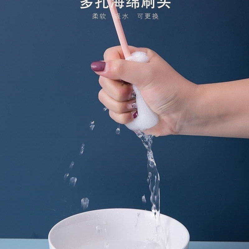 全方位去除茶渍长柄奶瓶刷洗工具家用洁净水杯清理配件