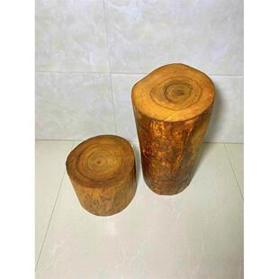 香樟木墩树墩凳子实木墩子根雕原木树桩木桩底座茶几茶桌圆木凳子