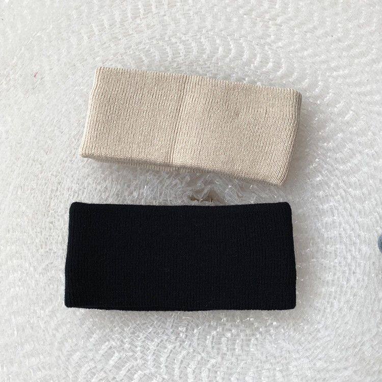 纯色宽边针织运动韩版发带头套健身跑步束发洗脸吸汗弹力发箍头带