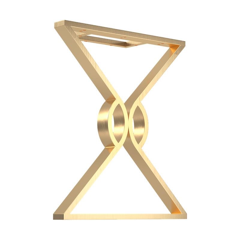 定制桌腿b桌脚支架金属桌腿吧台支架轻奢桌架支撑腿大板桌腿不锈