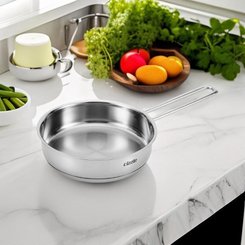 cizzle/喜时【巧思】厨房不锈B钢煎锅平底锅锅具用品煎蛋锅不粘锅