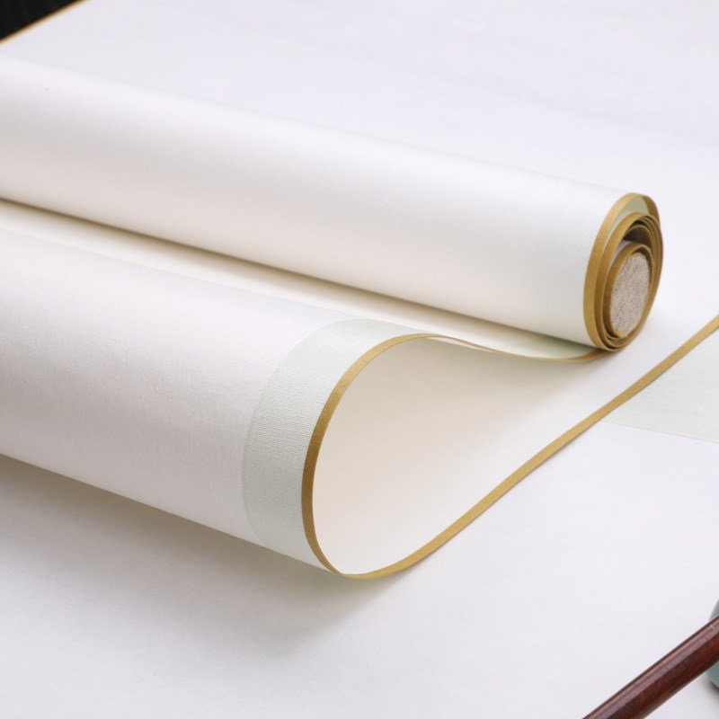 宣和裱熟宣云母矾mn宣画心挂轴毛笔小楷书画工笔画创作卷轴