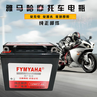 新品125骑跨摩托车电瓶12V7A9A蓄电池助力踏板车干电池免维护