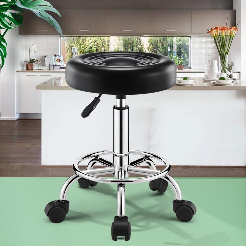 W7卧室化妆凳简约家用旋转升降高脚凳子美甲化妆美容凳家用梳妆台