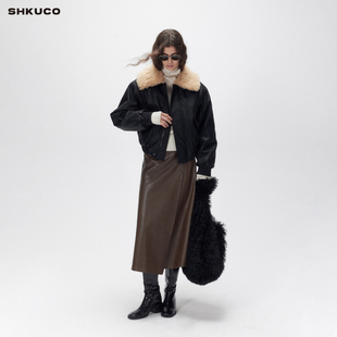 短款 可以穿一整个冬季 力量感环保皮草绗棉短夹克 NO.5 SHKUCO