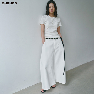 立体裁剪弧型香蕉九分裤 SHKUCO 挺括有型 都市漫游 NO.06