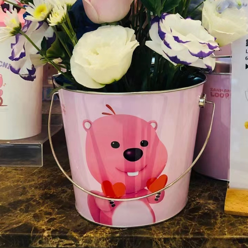 预售#正版万达影城同款韩国loopy水杯小海狸露比造型杯子爆米花桶