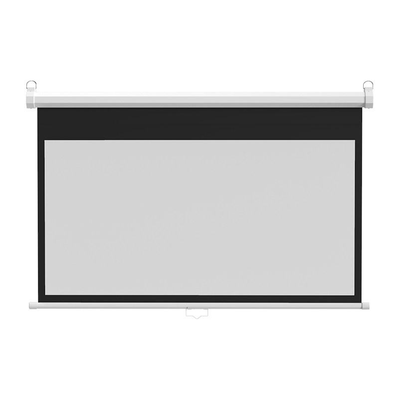 极速手拉幕布投影家用客厅手动升降无需电动卧室壁U挂自锁窗帘式7