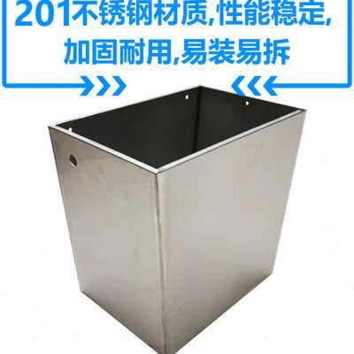 极速定时c冲水箱沟槽式厕所节水器小便器手按冲水加厚201不锈钢水