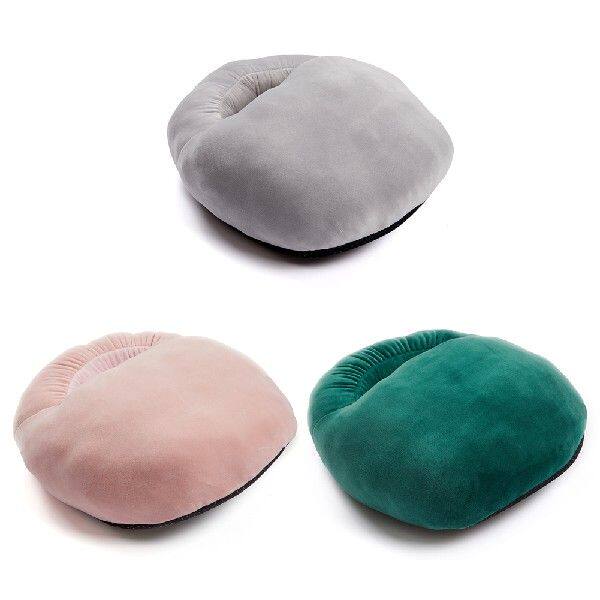 极速USB Foot Warmer Winterv Home Office Warm Cushion Fur Foo