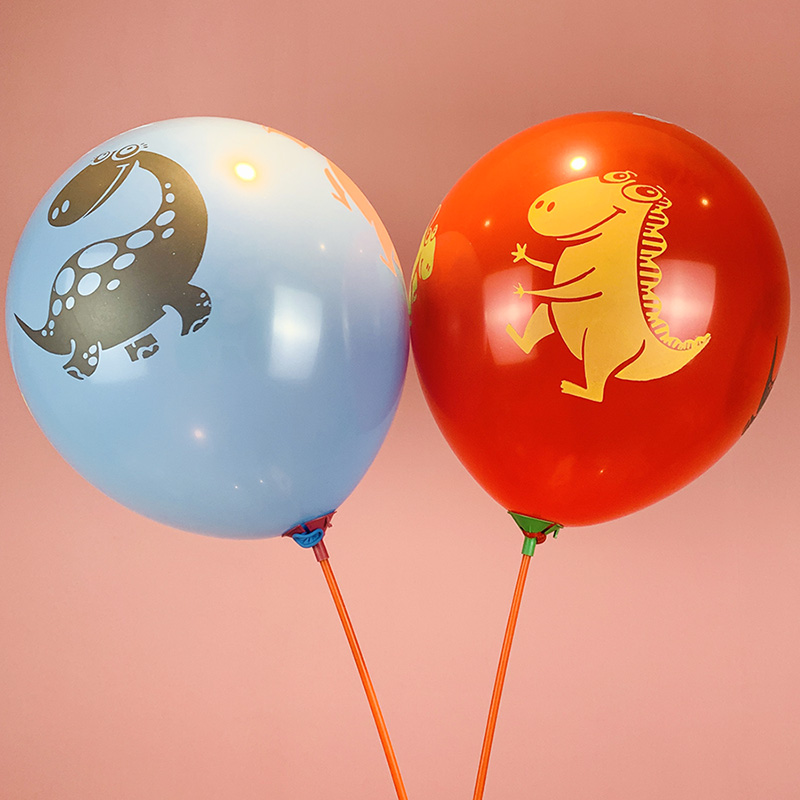 极速恐龙卡通气球微商地推扫码小礼品F创意开业活动幼儿园实用引