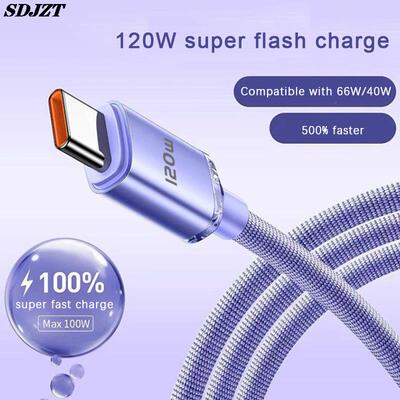 极速120W Super Fast Charge 6A Data Cable Data CablZe Fast