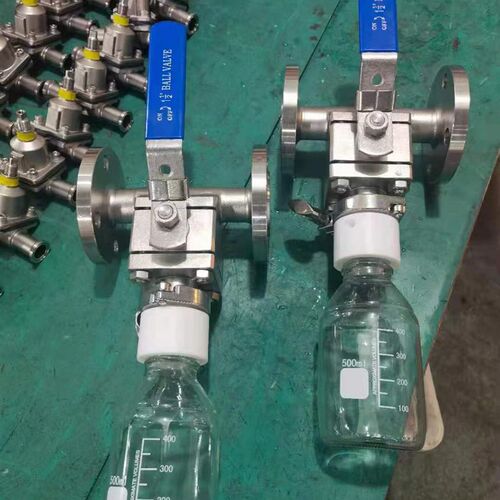 极速不锈钢定量在线取样阀管道密闭采样阀3H16材质304可衬四氟法