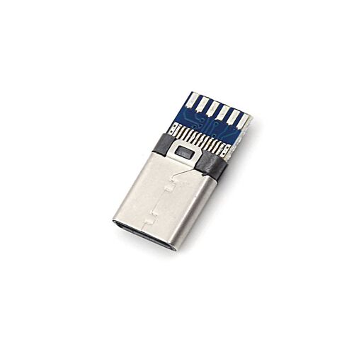 极速2pacs USB 3.1 Type C Male DIY Solder Cable Plug Socket