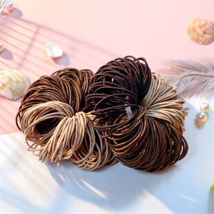 极速50/100PCS New Color Nylon Elastic Hair Tie 5CTM Rubber B