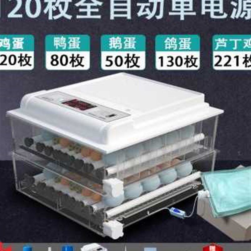 极速厂销鸽鹌鹑箱孵蛋器小鸡孵化机鹅小型家用Q孵化器孵化鸭型全