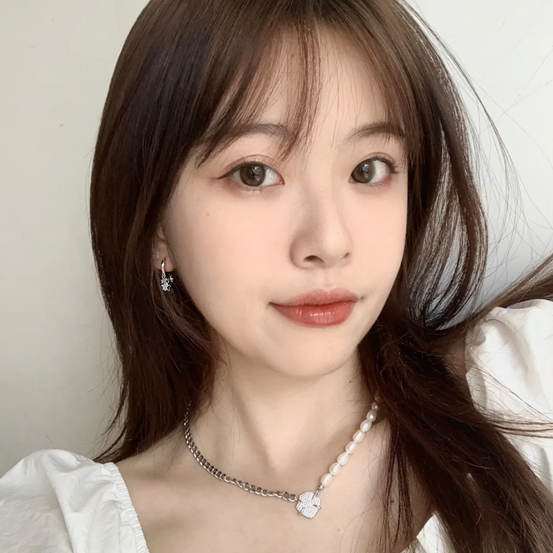 极速星星耳d环2021年新款潮耳圈女冷淡风耳扣气质个性耳饰设计感