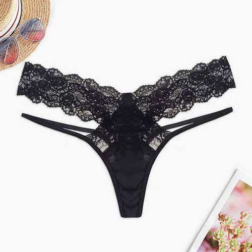 极速Sexy Women&ampamp#r39s Hollow Out GString Thongs Mesh Th