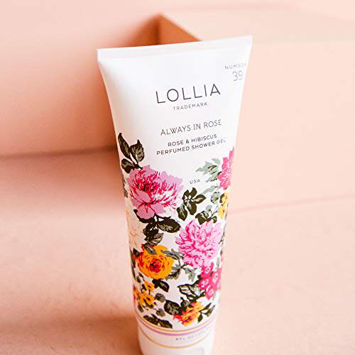 极速LOLLIA Always in Rose Shower Gel  NouMrishing Body Wash