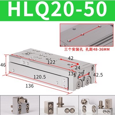 极速亚德客HLS HLQ6/8/12/16X10X20X30X40X50X75XQ100SA/SAS/SB气