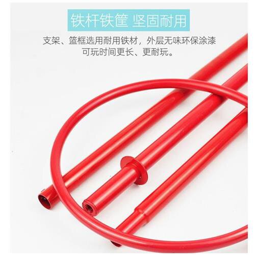 极速。【可投5号球】儿童篮球架可升降铁I杆铁框宝宝P投篮筐球类
