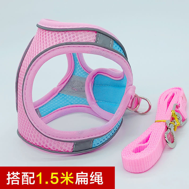 极速2023猫咪牵引绳宠物胸抱婴袋背心式防挣脱S遛猫绳溜猫链子春