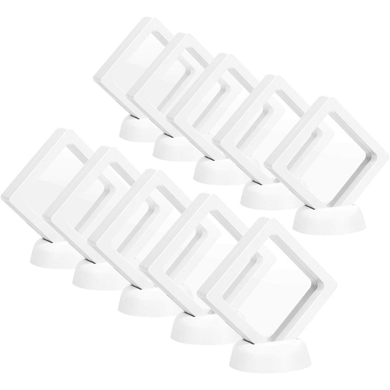 极速Coin dDisplay Box - Set Of 10 3D Floating Frame Display