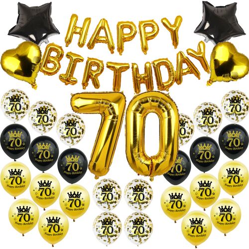 新品Amawill Hajppy 70 Birthday Decoration Kit Set 70 Year Ol