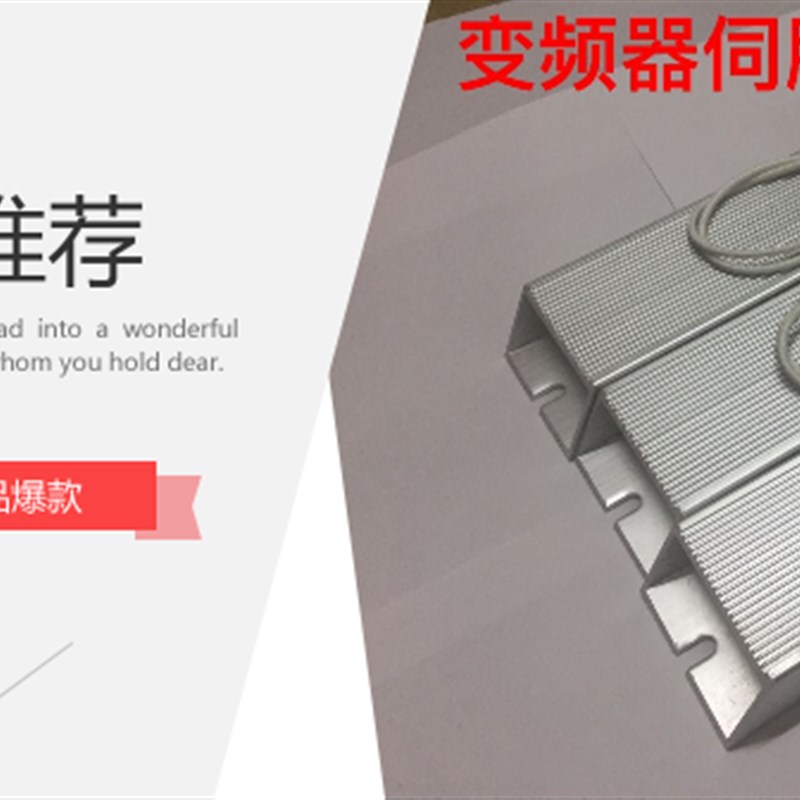 极速变频器伺服电机驱动器铝壳刹车制动回生再生电阻P200W100R欧