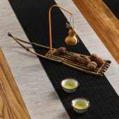 天然葫芦摆件 托盘 手工竹编竹排桌面装 竹制点心T盘 香炉 饰 新品