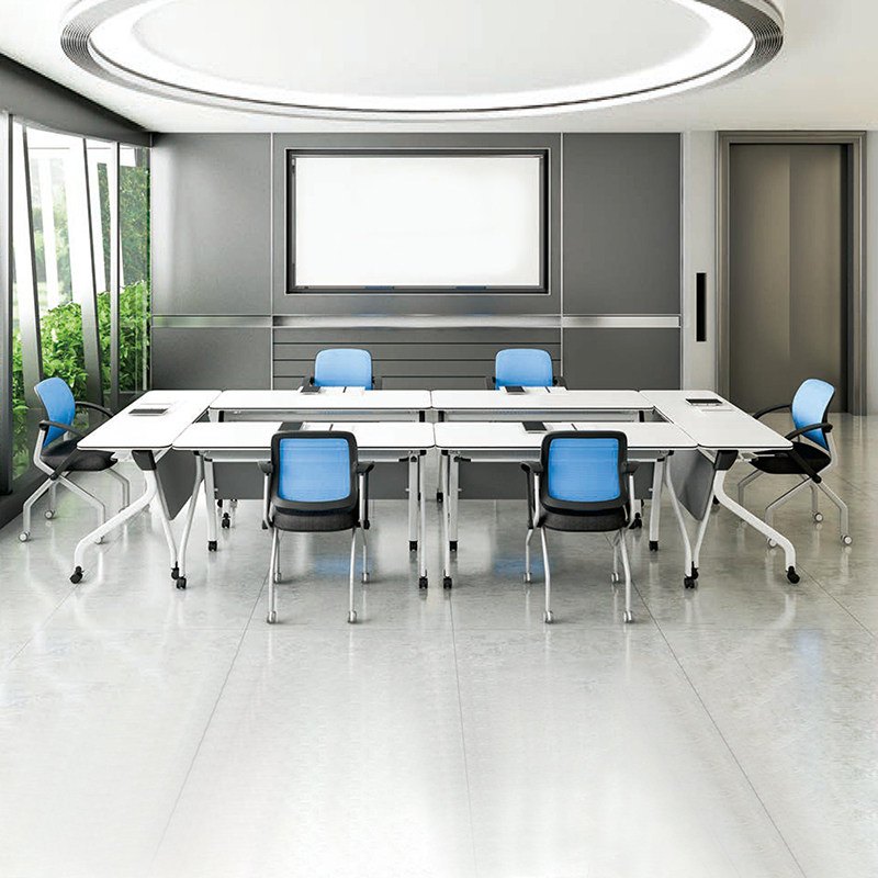 极速折叠会议桌移k动学生培训桌长条桌多功能组合桌员工长条办公