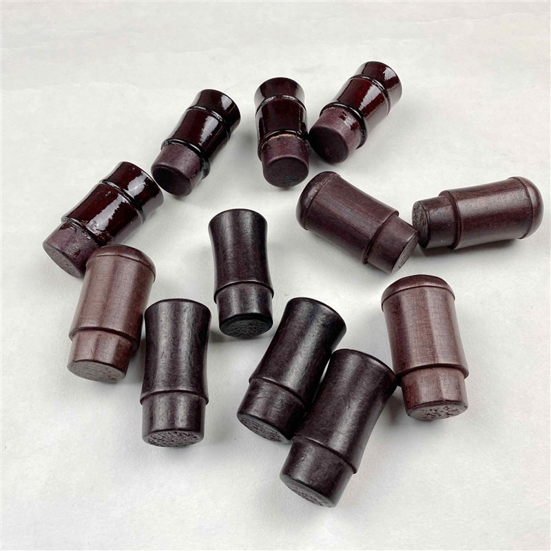 极速奔牛c淘字画装裱材料裱画轴头纸管地杆带把轴头竹节蘑菇仿古