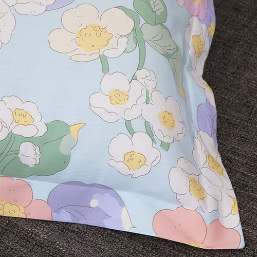 新品全棉长枕套双人1.5m情侣婚庆四季枕头套1.O2米1.8田园风纯棉