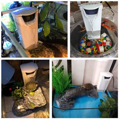 极速3W 200L/H Wakterfall Aquarium Filter Pump Turtle Fish Ta