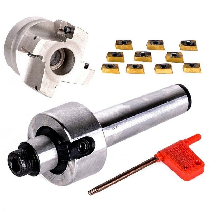 MT3-FMB22 M12铣刀柄+400R 50-22-4T刀盘+10pcs APMT1604刀片套装