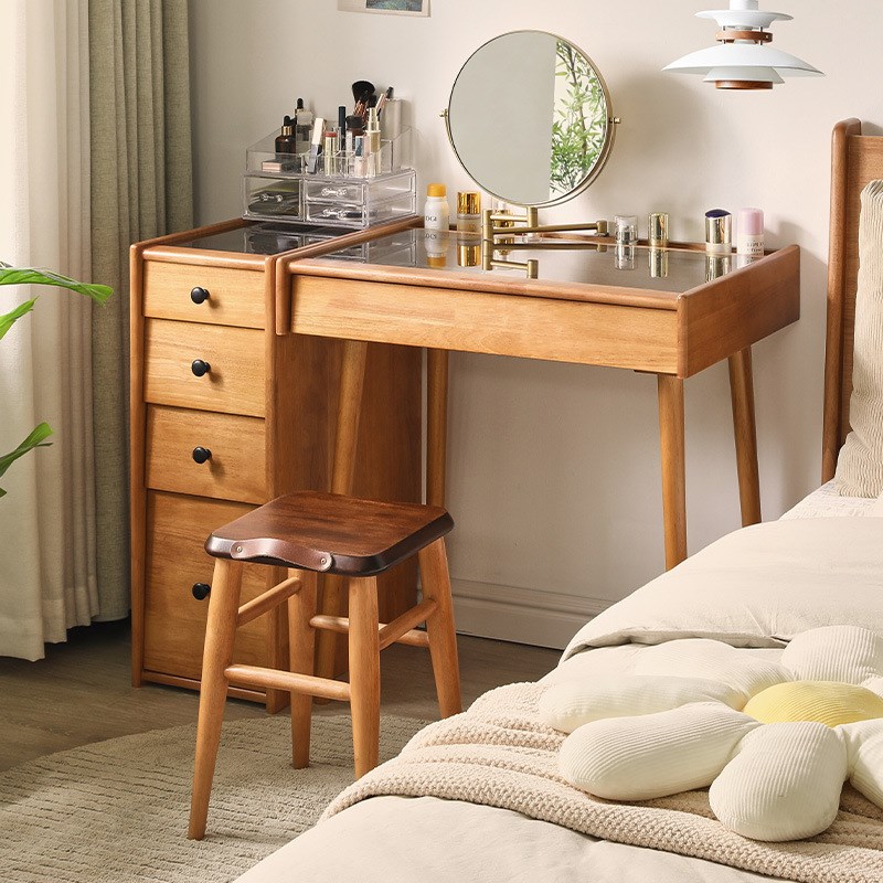 实木梳妆台化妆台化妆桌梳妆台一体柜卧室化妆柜小型梳妆桌