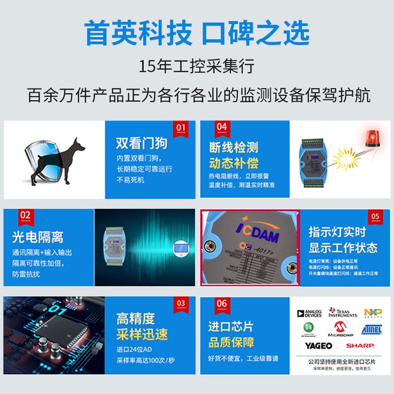 C-7018-16 16路热电偶温度采集模块 工厂压力传感器输入模块